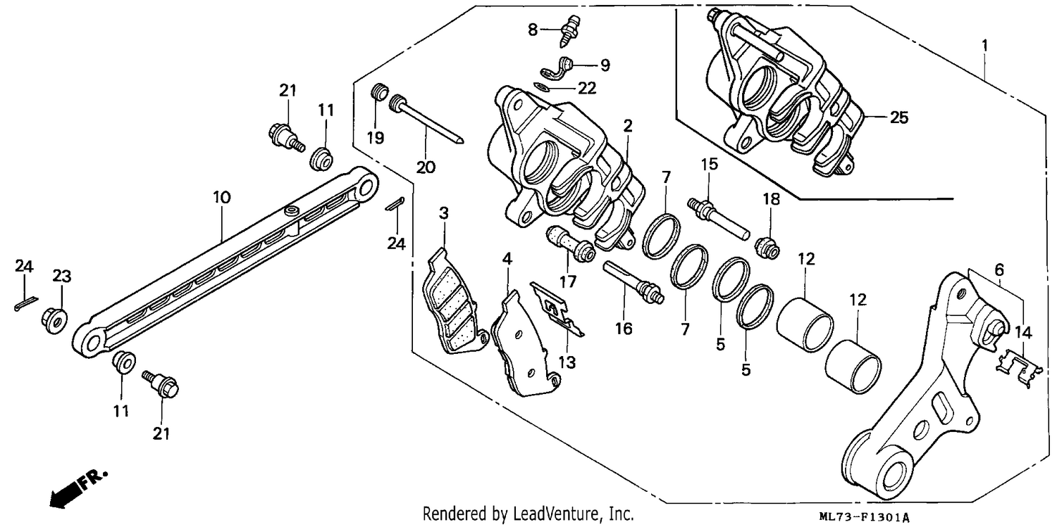 REAR BRAKE CALIPER (2)