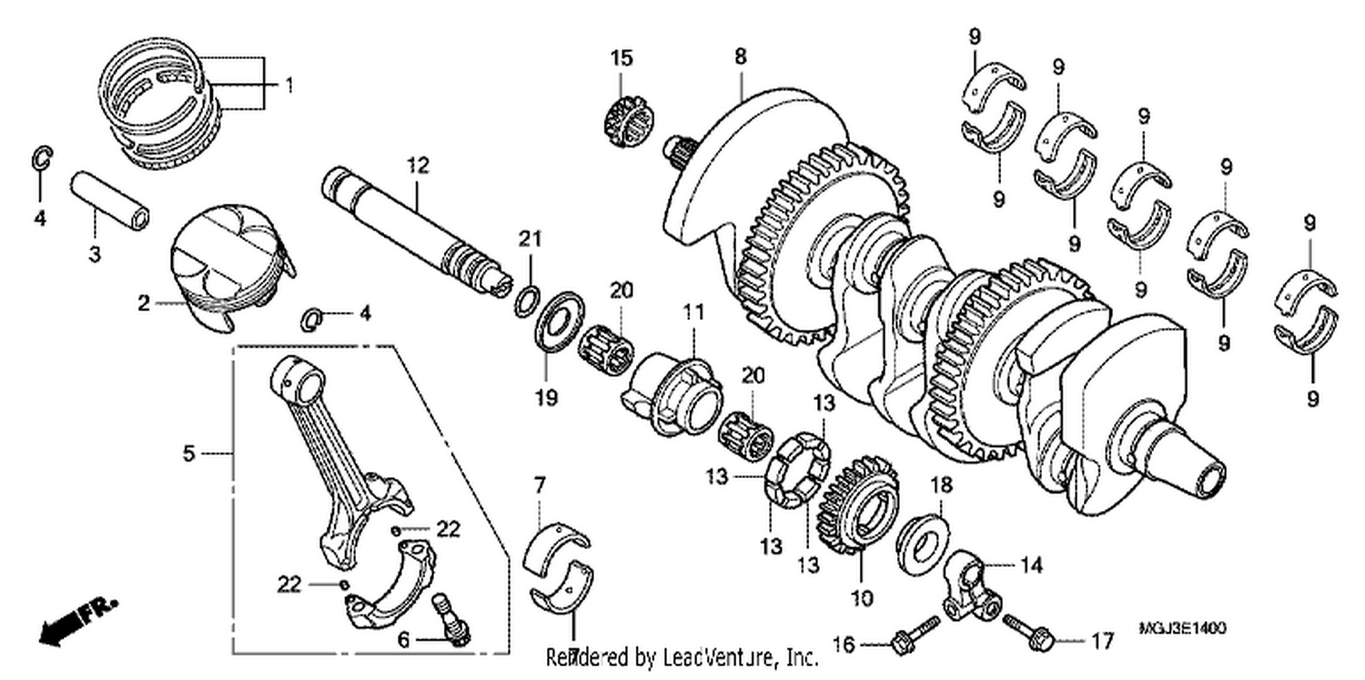  CRANKSHAFT/ PI STON
