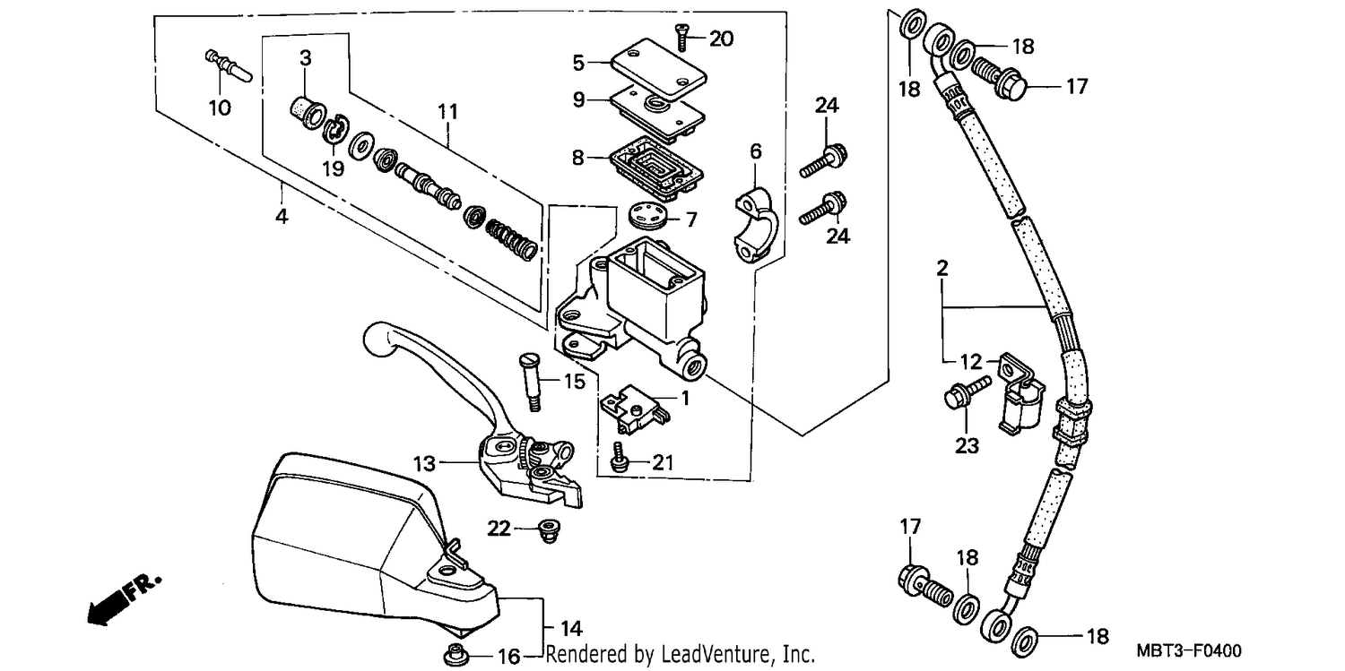 FR. BRAKE MASTER CYLINDER