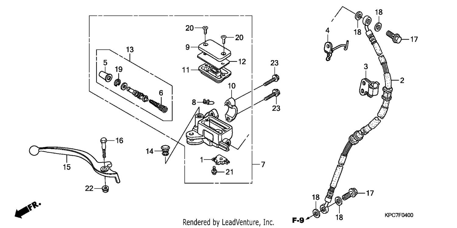 FR. BRAKE MASTER CYLINDER