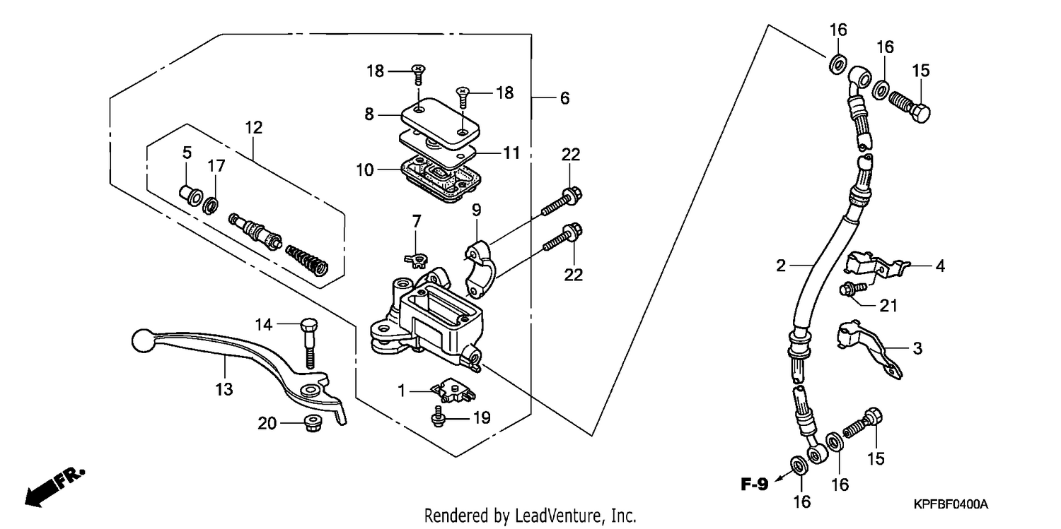 FR. BRAKE MASTER CYLINDER