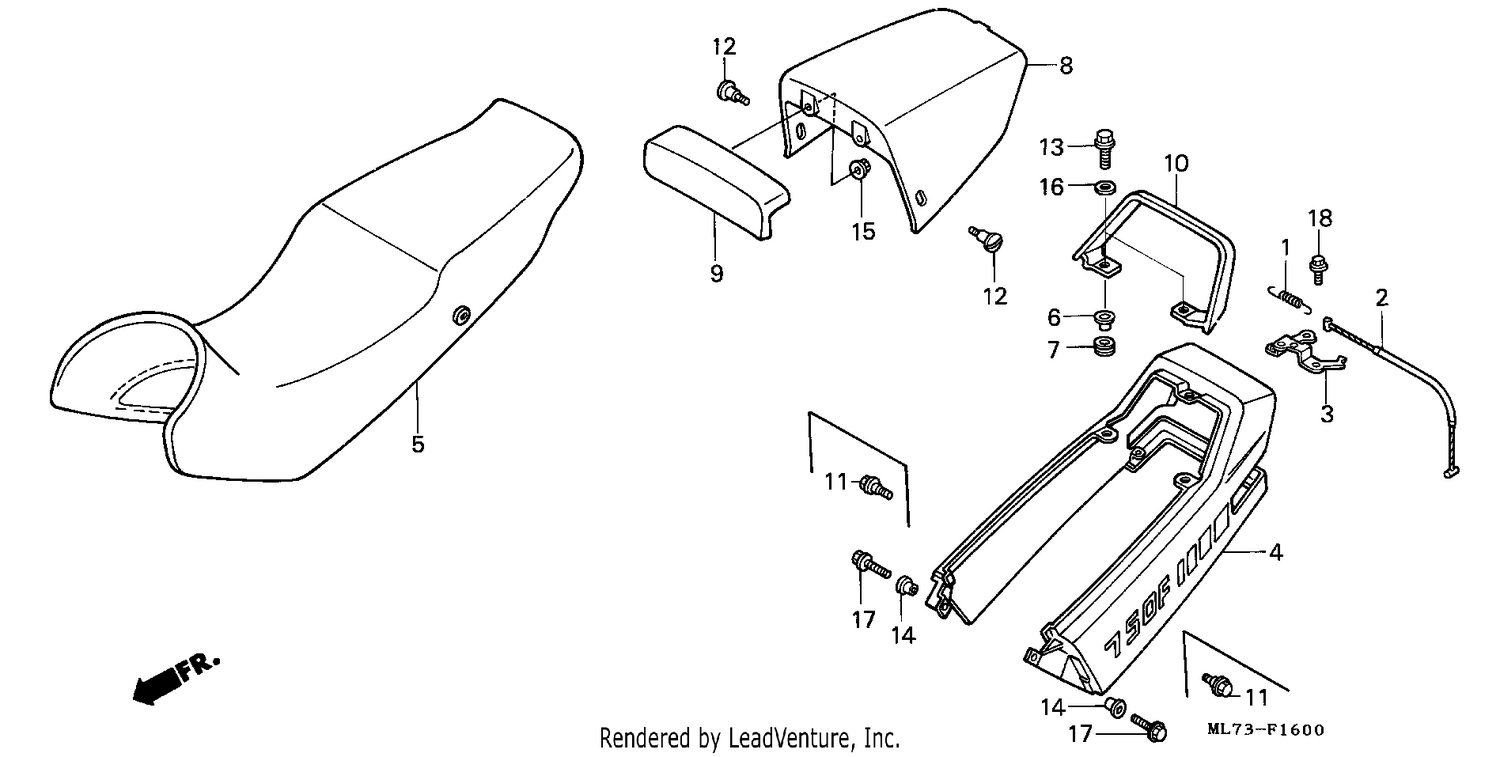 SEAT/REAR COWL