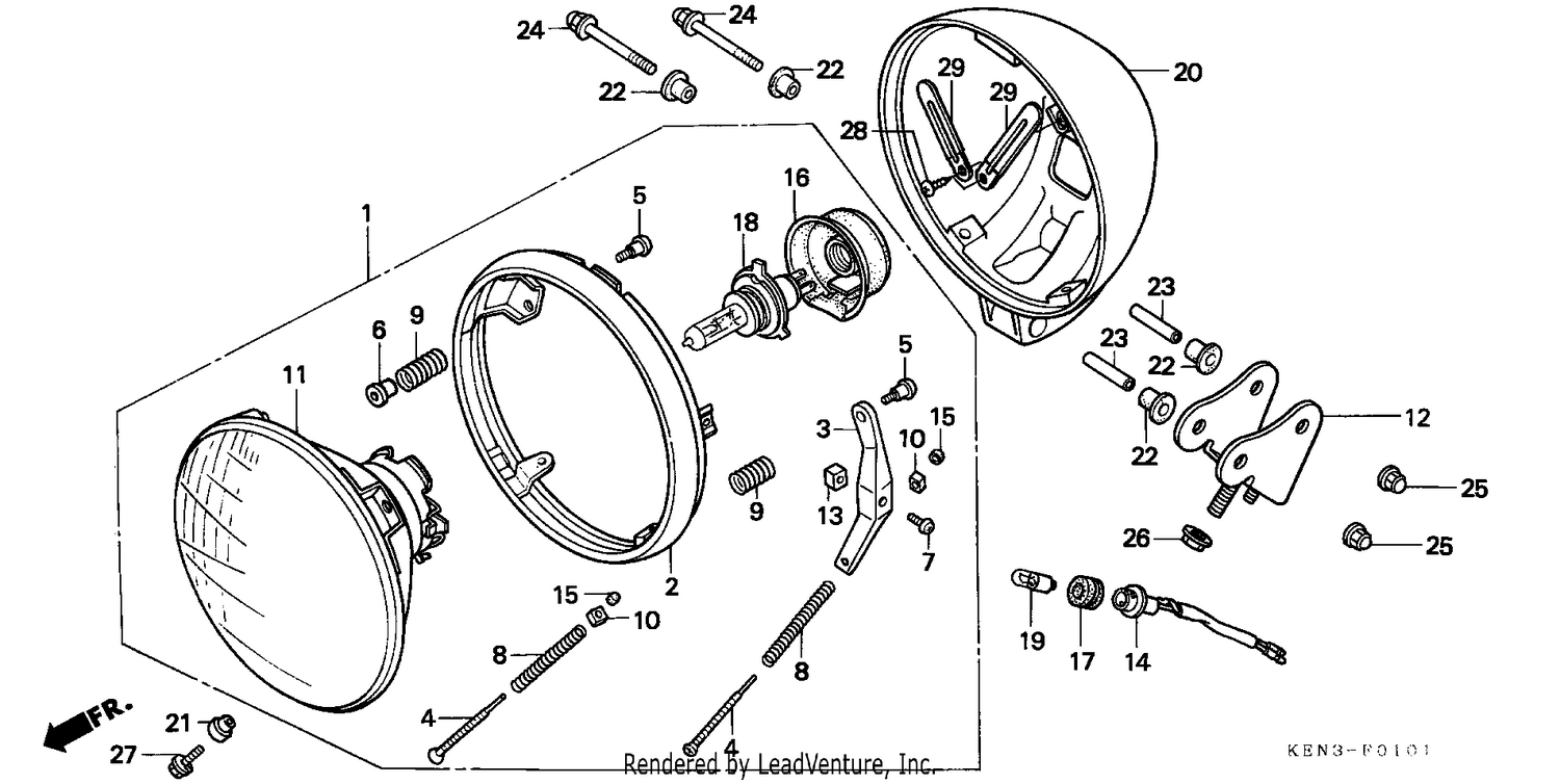 HEADLIGHT(CMX250CT)