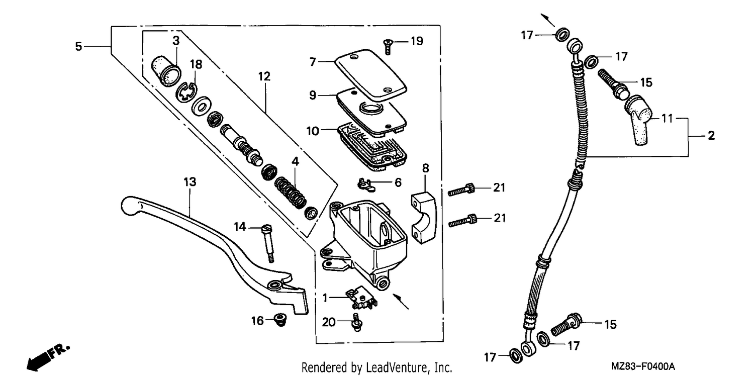 FR. BRAKE MASTER CYLINDER