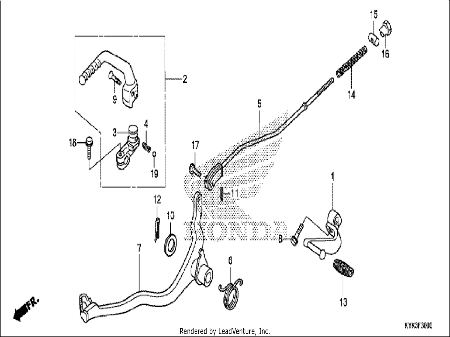  PEDAL/KICK STARTER ARM