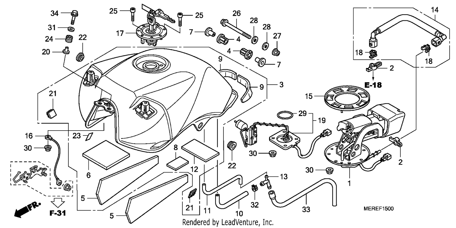 FUEL TANK (CBF600S/SA)