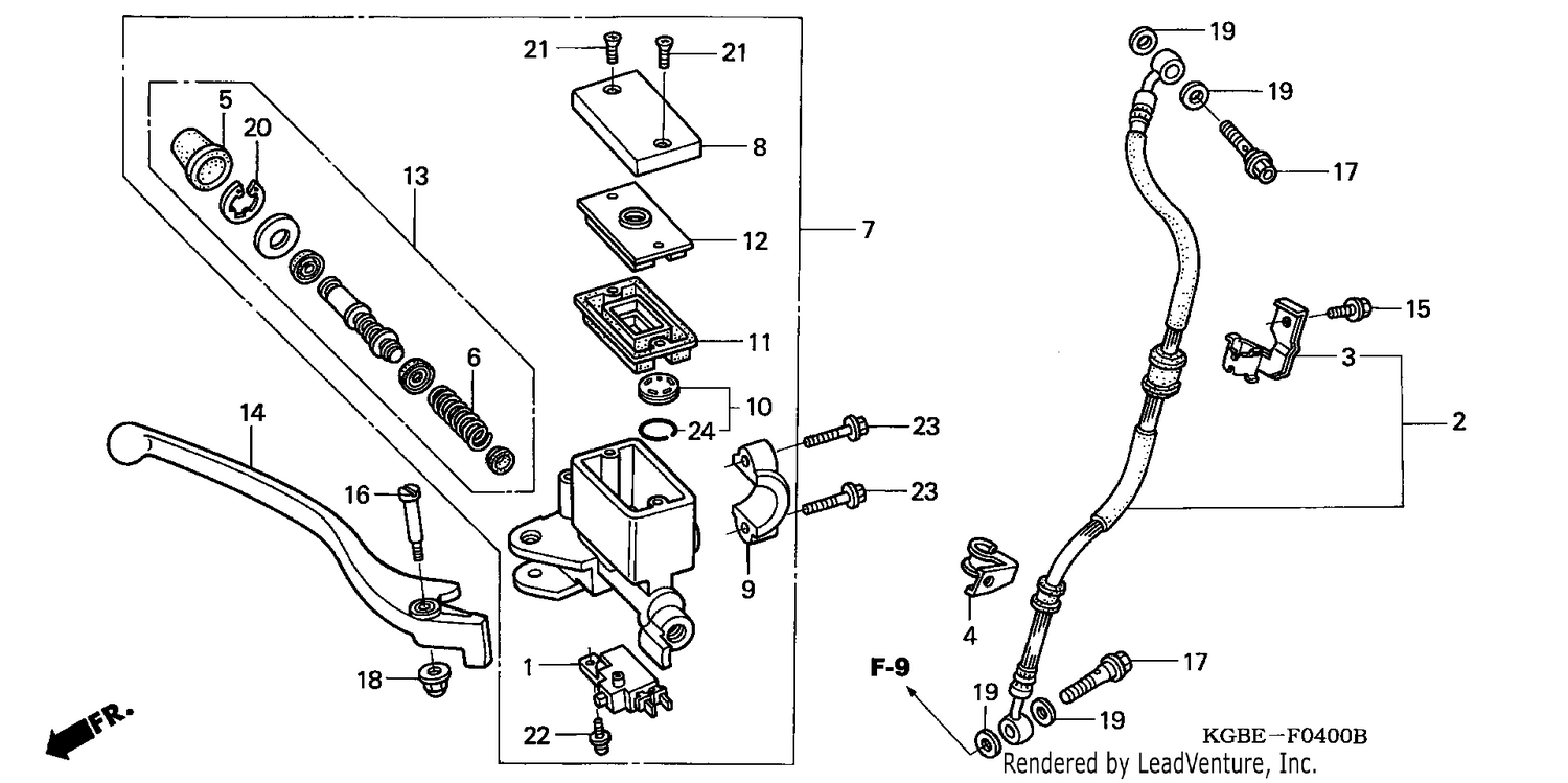 FR. BRAKE MASTER CYLINDER
