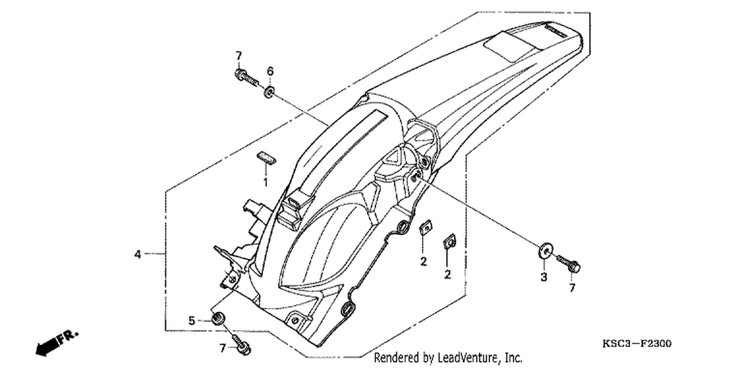  REAR FENDER