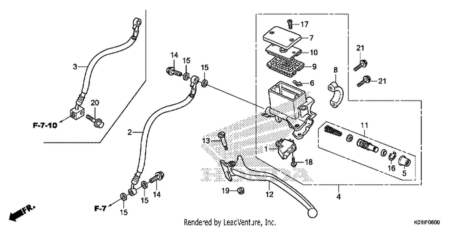  REAR BRAKE MASTER CYLINDER