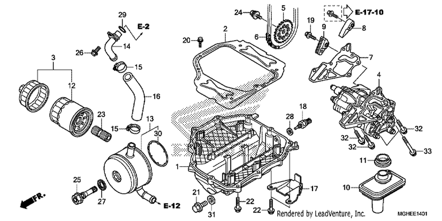  1 OIL PUMP (VFR1200XD/XDA/XDL/XDS)