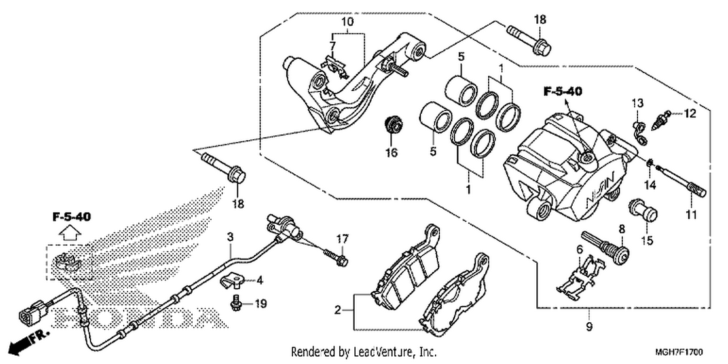  REAR BRAKE CALI PER
