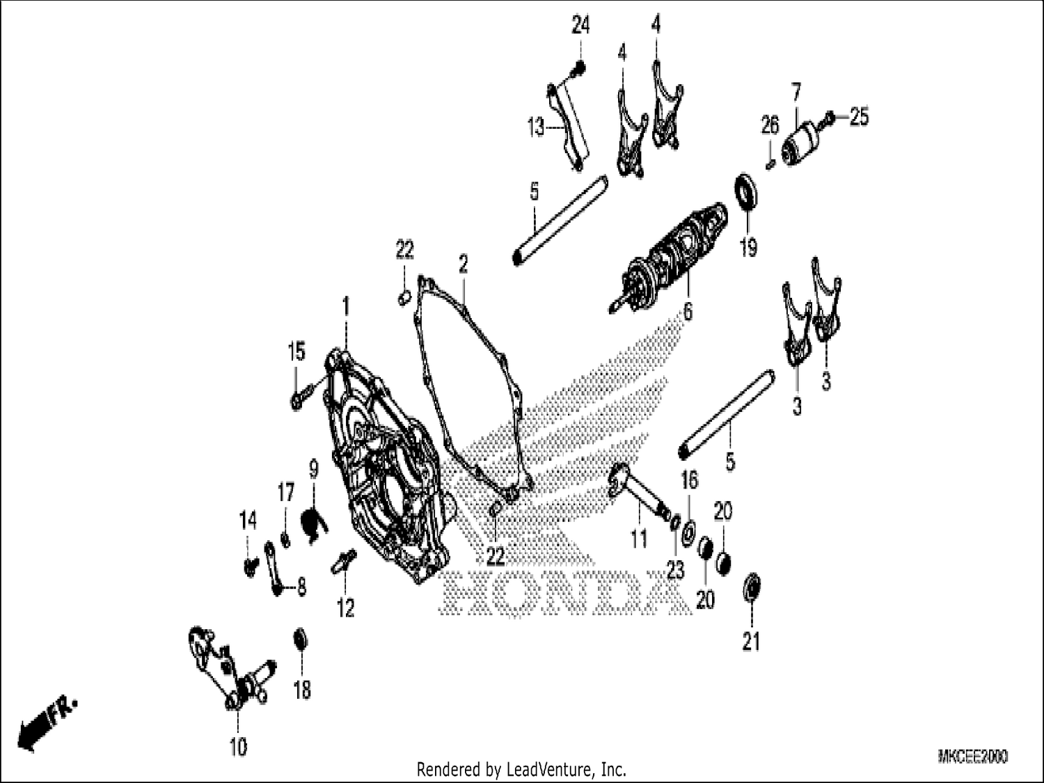  SHIFT DRUM/SHIFT FORK