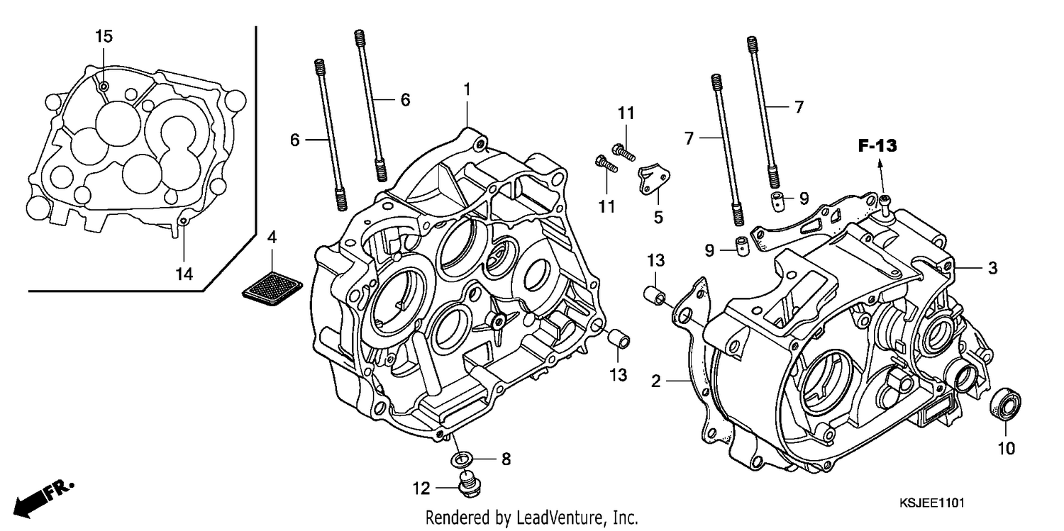 CRANKCASE (CRF100F)