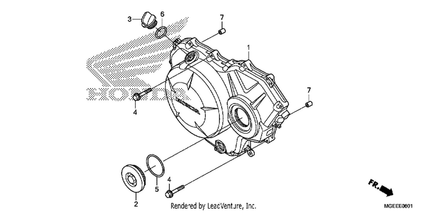  1 RI GHT CRANKCASE COVER (VFR1200F)