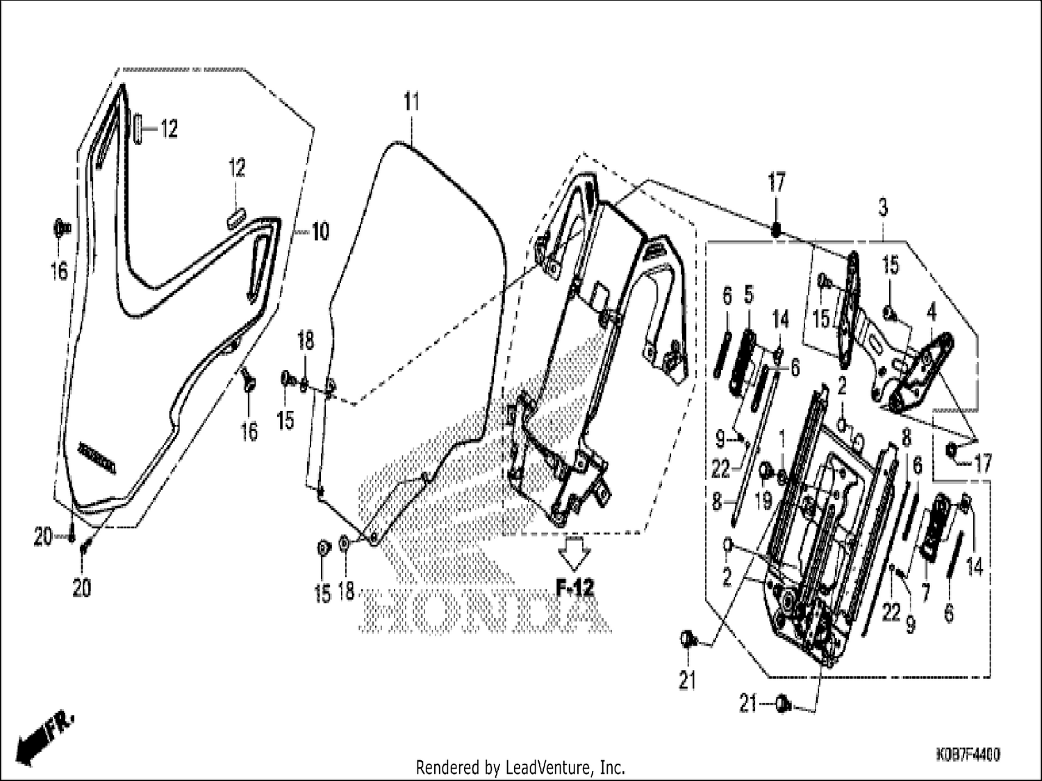  FRONT VISOR/WINDSCREEN