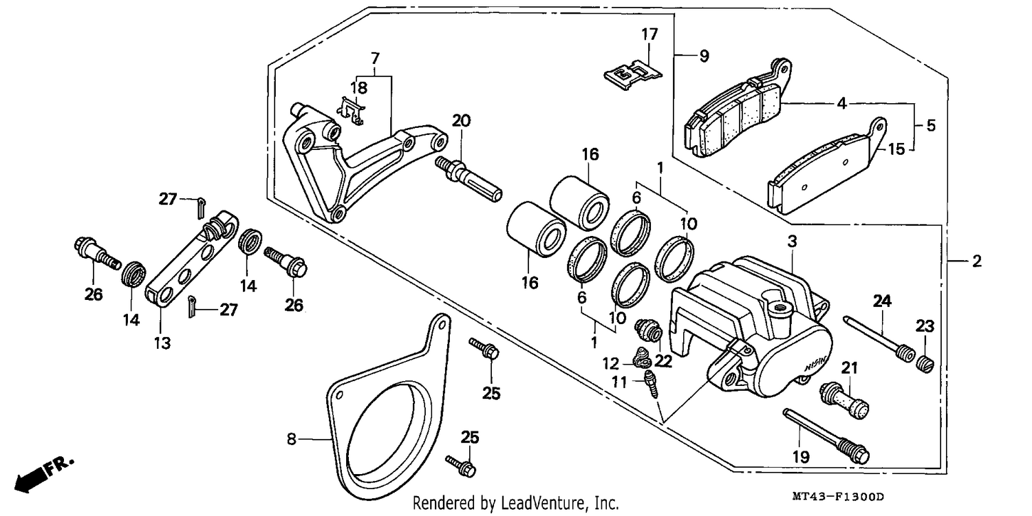 REAR BRAKE CALIPER