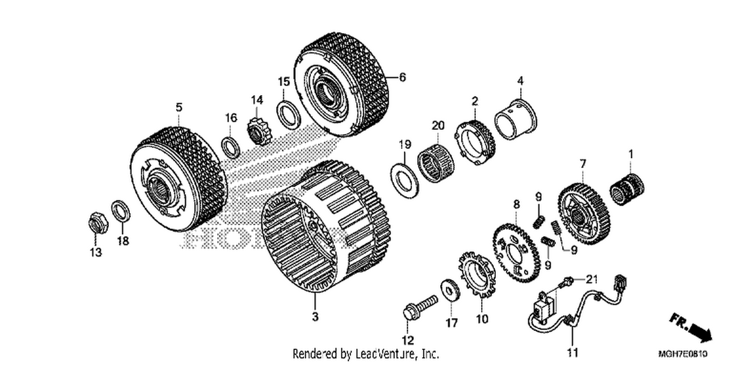  10 CLUTCH (VFR1200XD/ XDA/ XDL/ XDS)