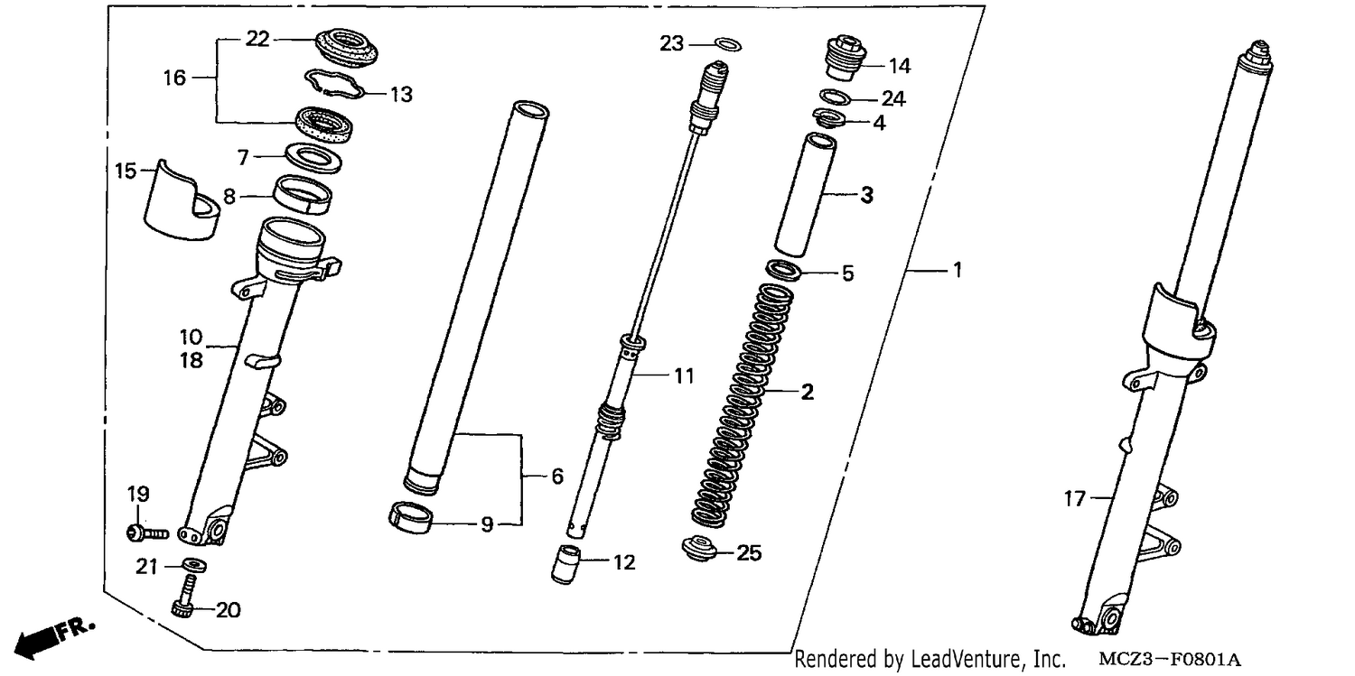 FRONT FORK (CB900F4/5/6/7)