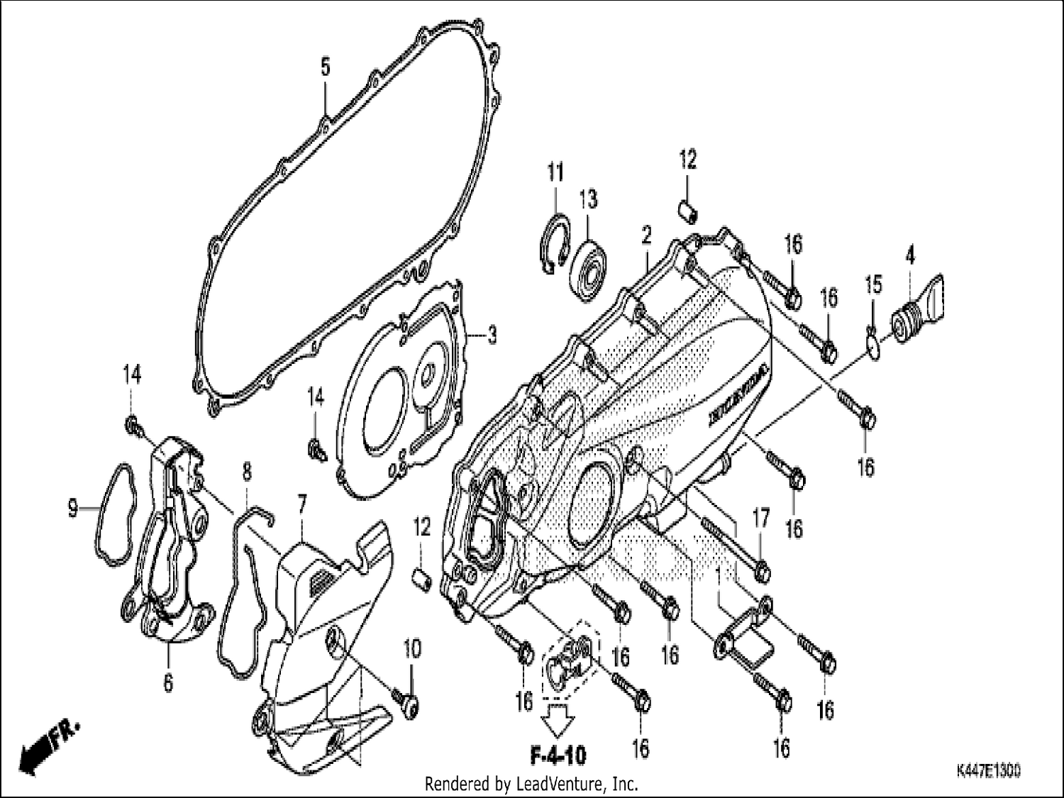  LEFT CRANKCASE COVER