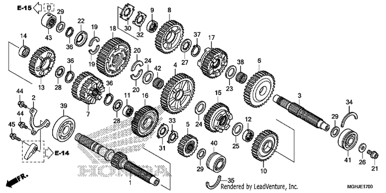  TRANSMISSION (VFR1200X/XA/XL)