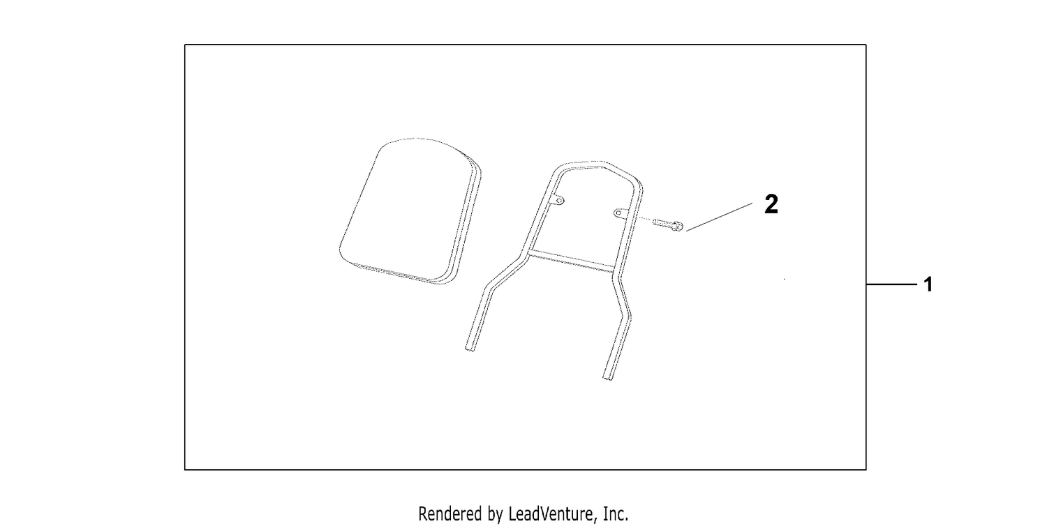 CHROME BACKREST W