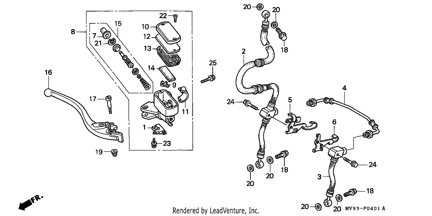 FR. BRAKE MASTER CYLINDER