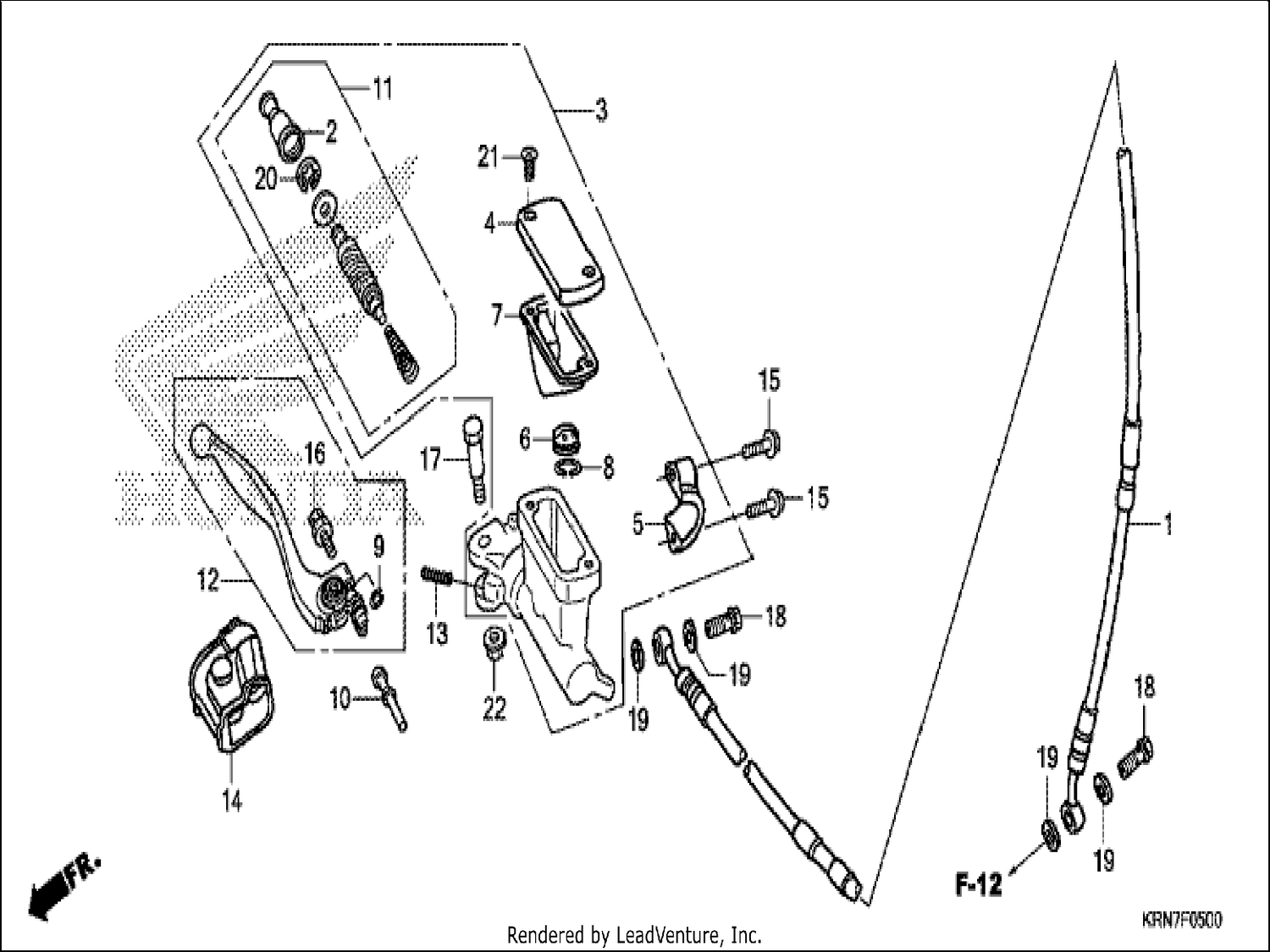  FR. BRAKE MASTER CYLINDER