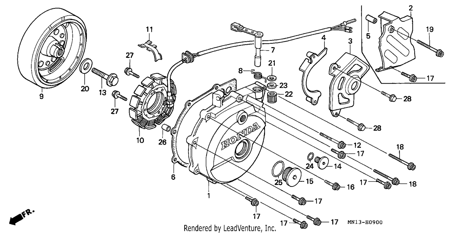 LEFT CRANKCASE COVER
