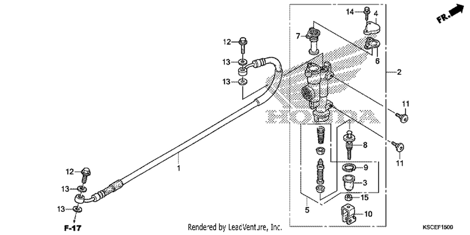  REAR BRAKE MASTER CYLINDER