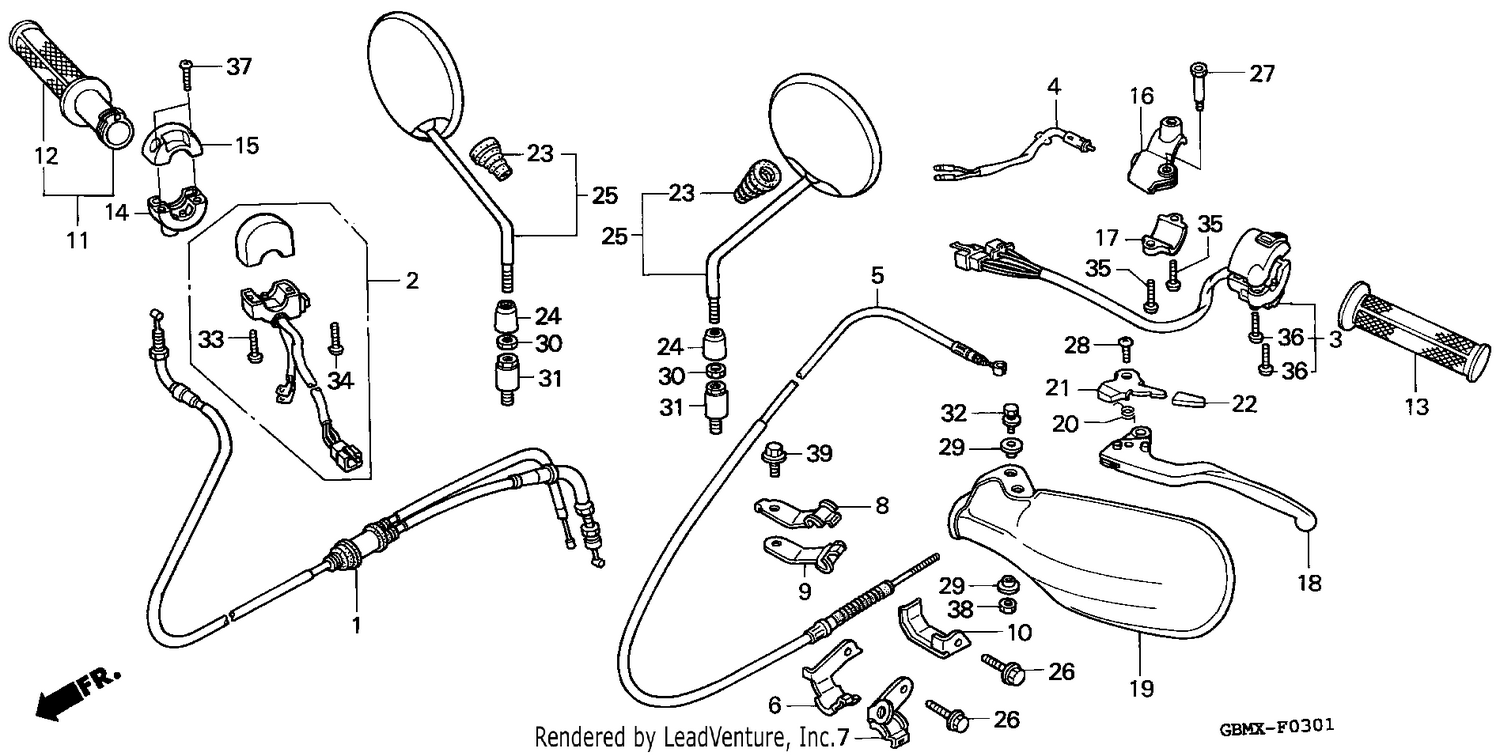 HANDLE LEVER/SWITCH/CABLE (2)