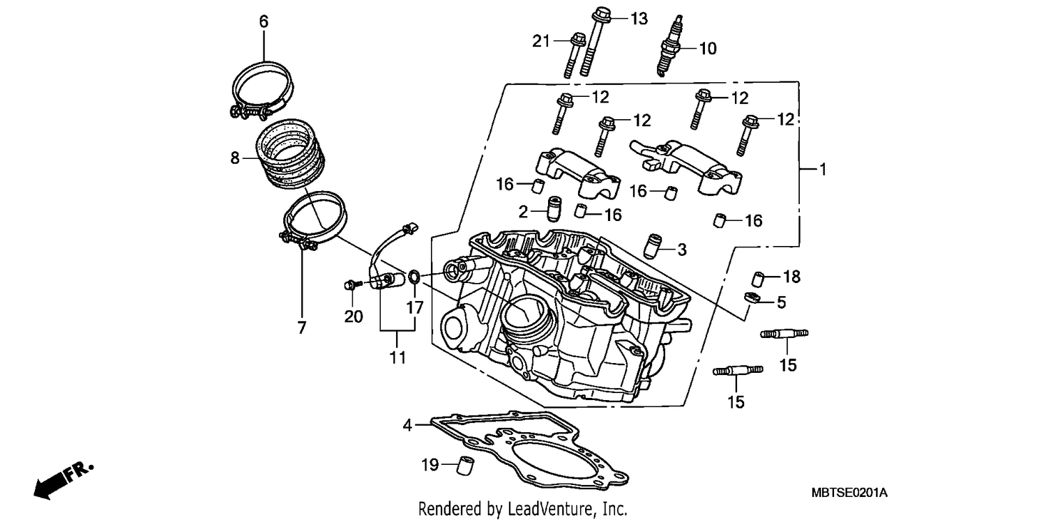 REAR CYLINDER HEAD