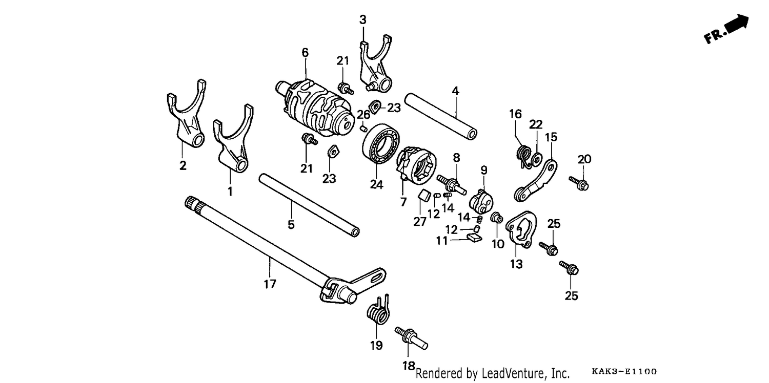 SHIFT DRUM/SHIFT FORK