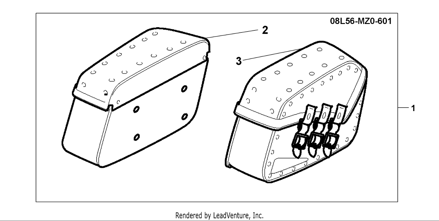LEATHER SADDLEBAG