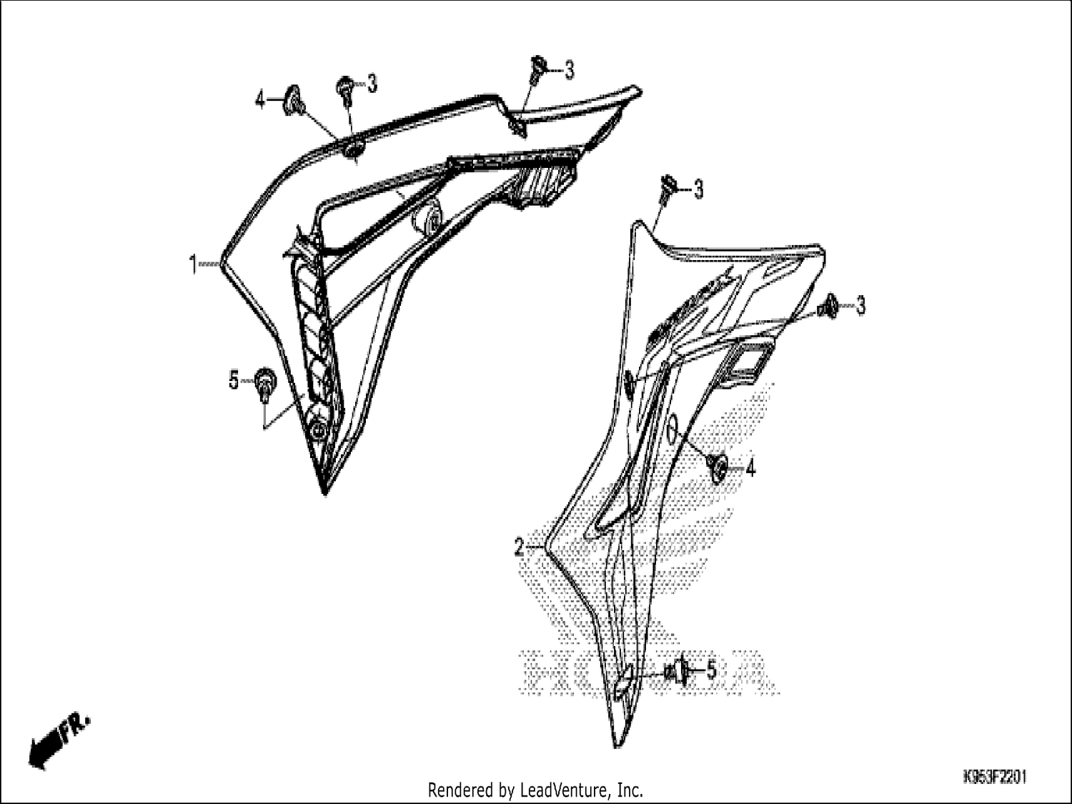  1 RADIATOR SHROUD (CRF250RX)