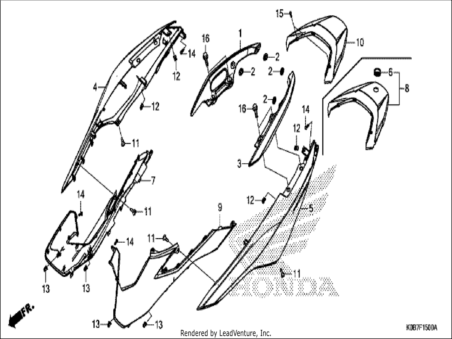 BODY COVER/REAR GRIP