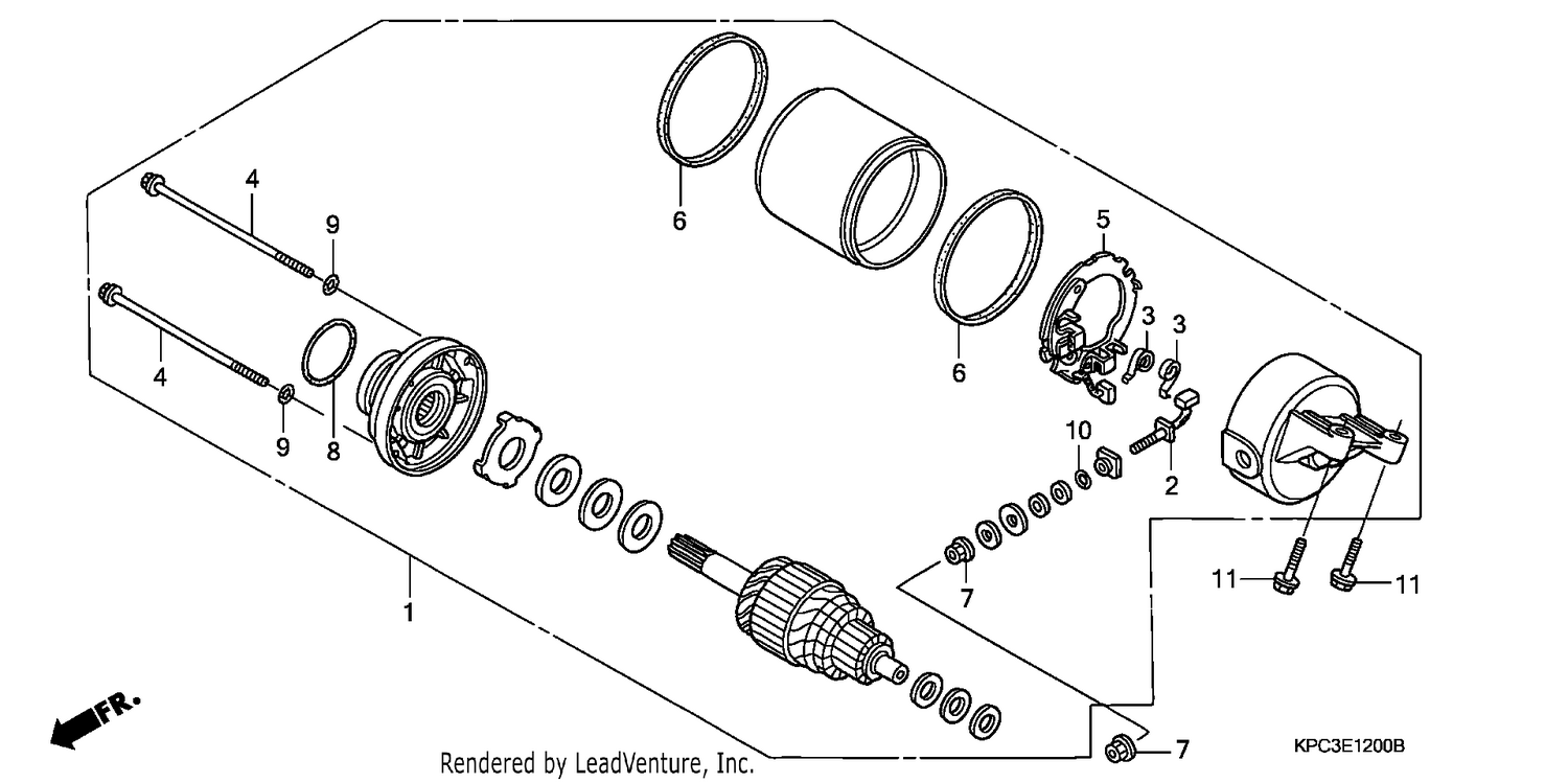 STARTER MOTOR (XL125V1/2/3/4/5/6)