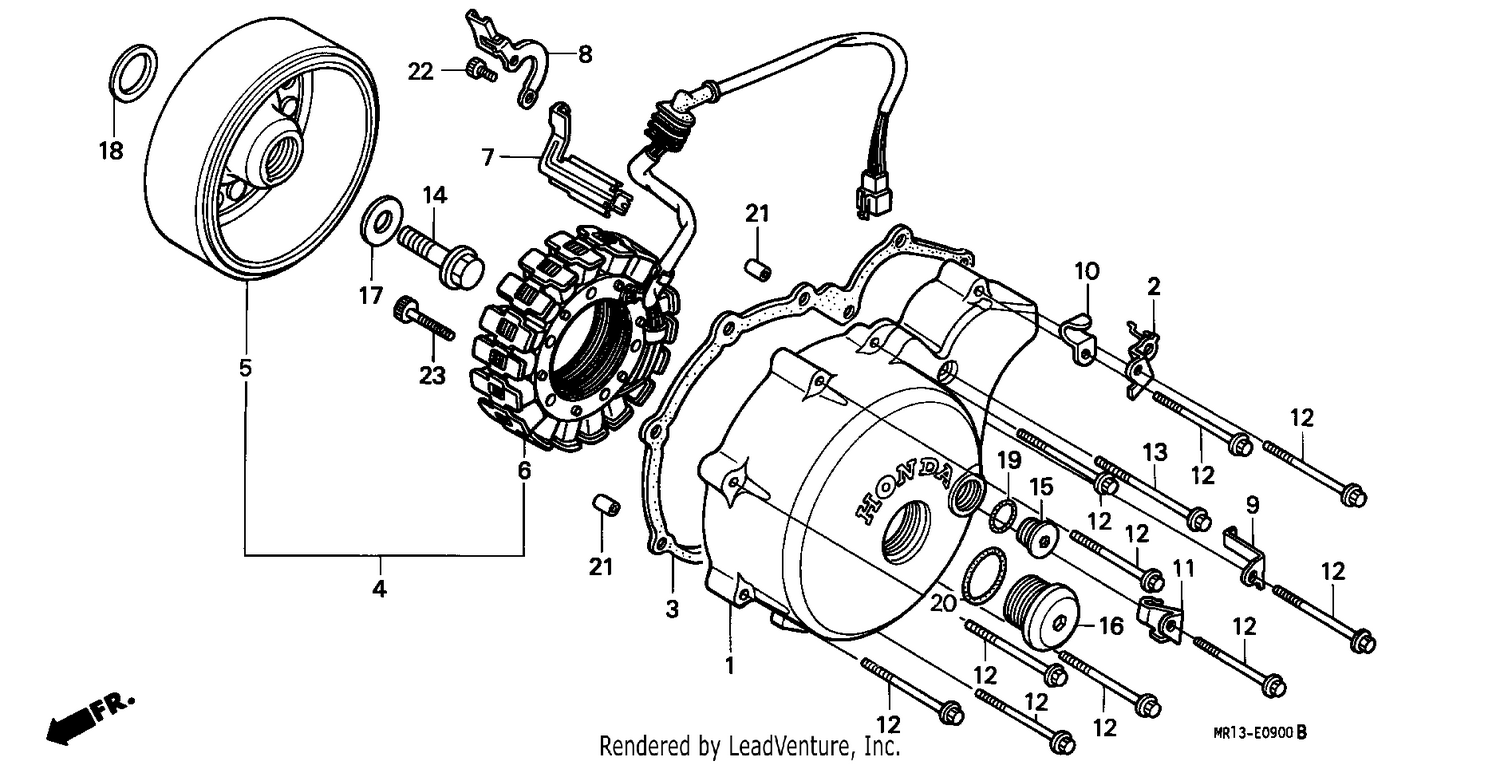 LEFT CRANKCASE COVER/ GENERATOR