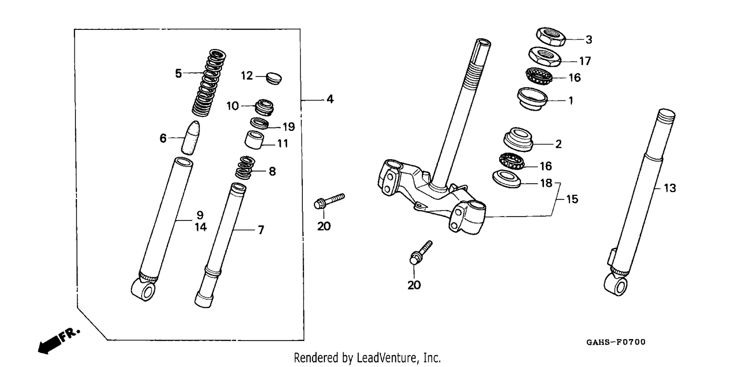 FRONT FORK/STEERING STEM
