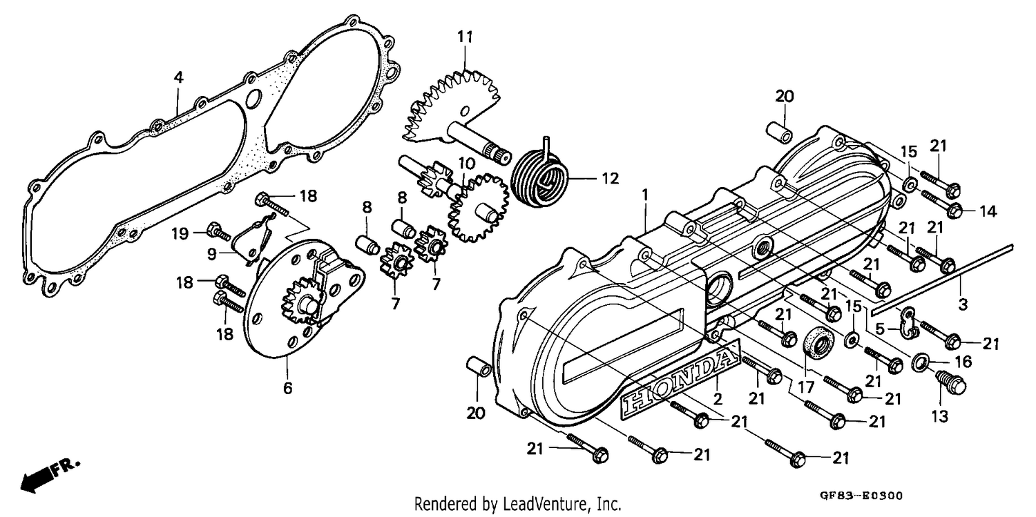LEFT CRANKCASE COVER/ STARTER
