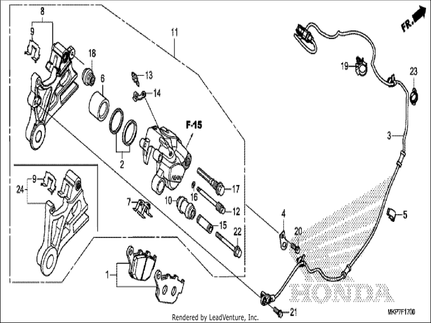  REAR BRAKE CALIPER