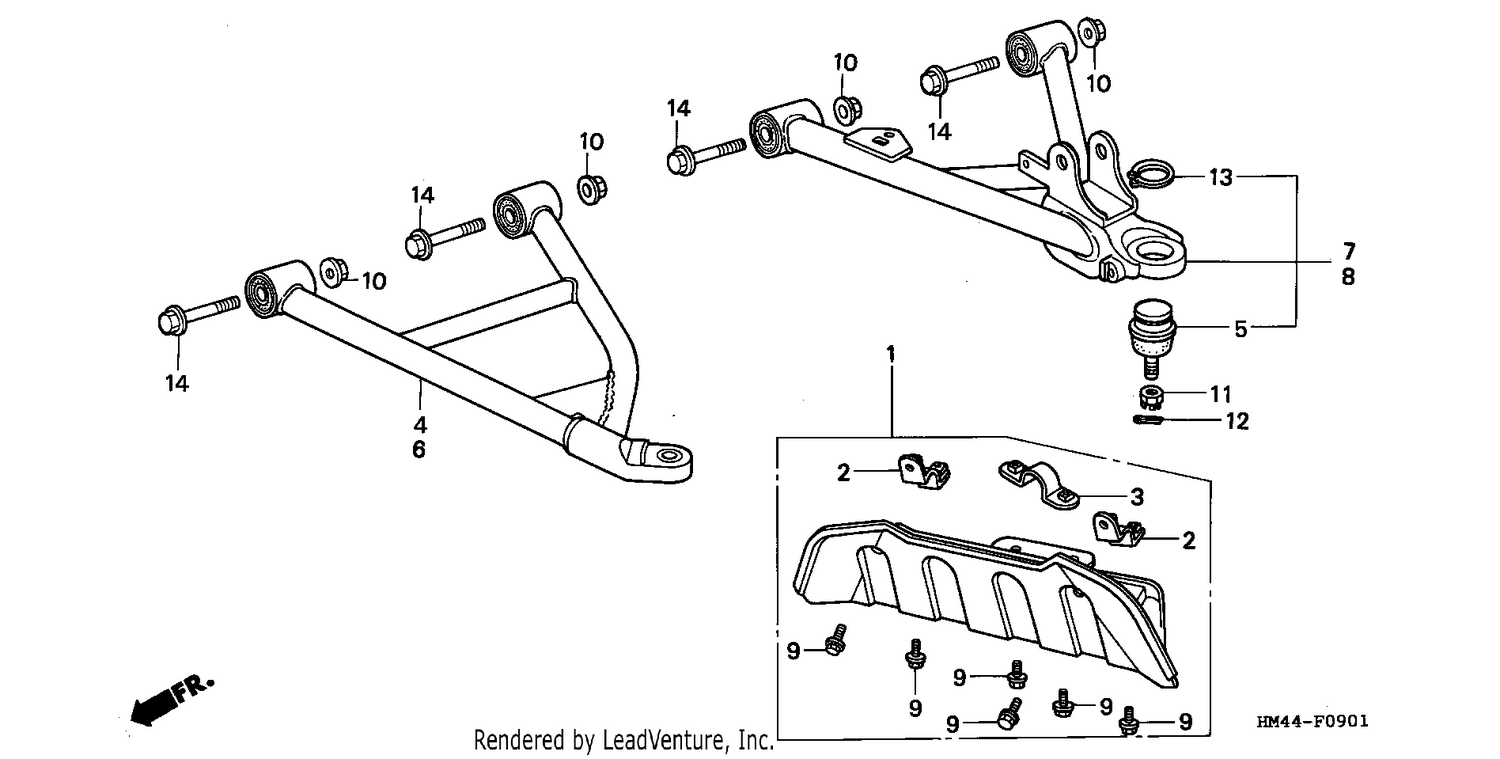 FRONT ARM (TRX300FW)