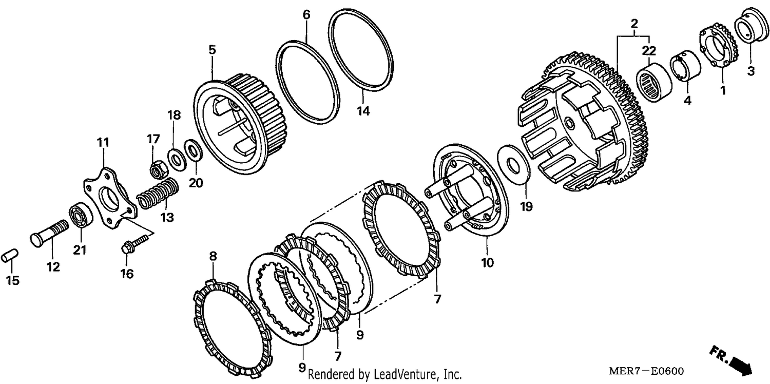 CLUTCH (CBF600S6/SA6/N6/NA6)