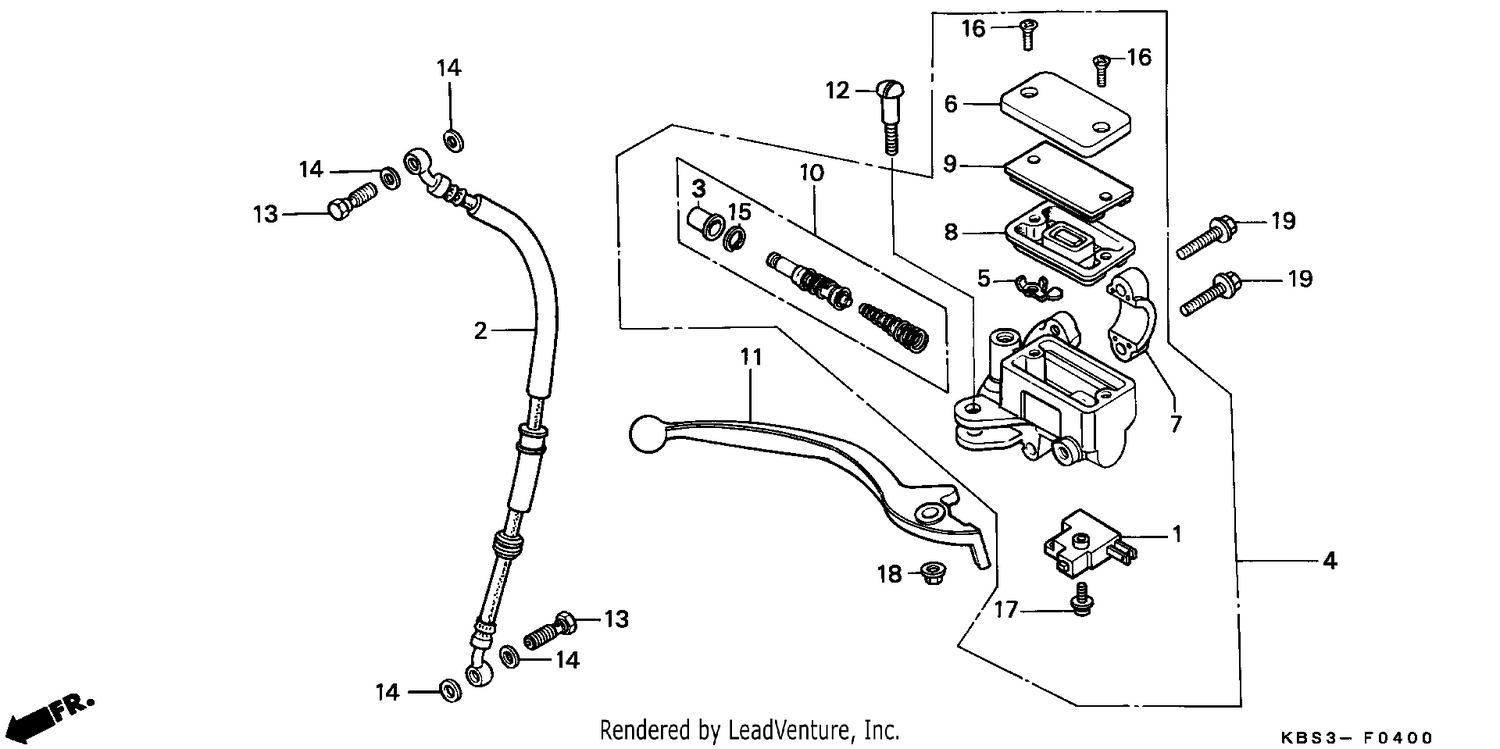 FR. BRAKE MASTER CYLINDER