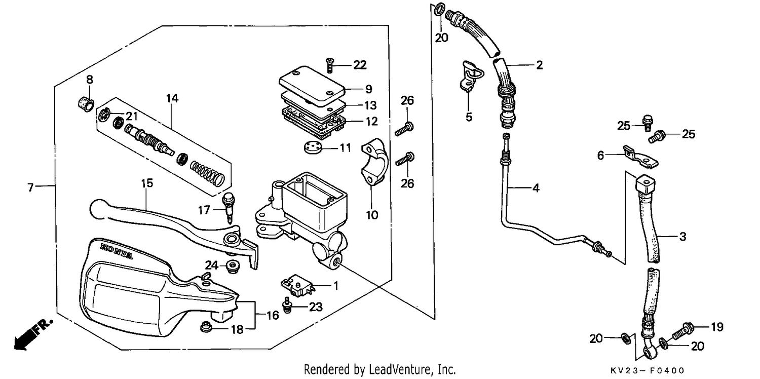 FR. BRAKE MASTER CYLINDER