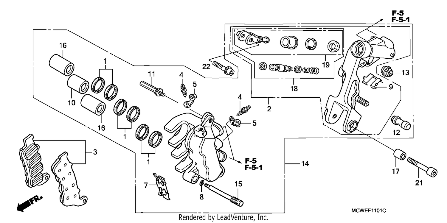 L. FRONT BRAKE CALIPER
