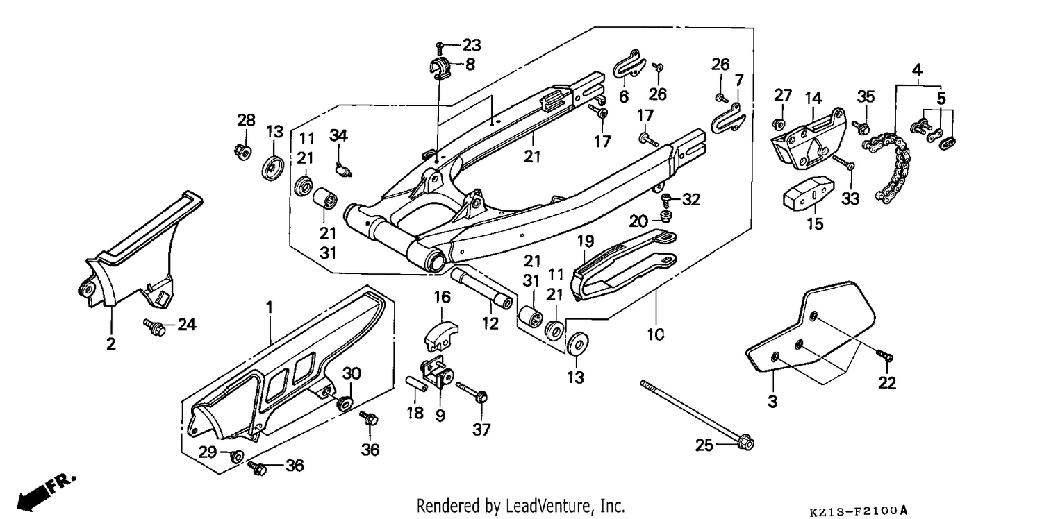 SWINGARM/CHAIN CASE