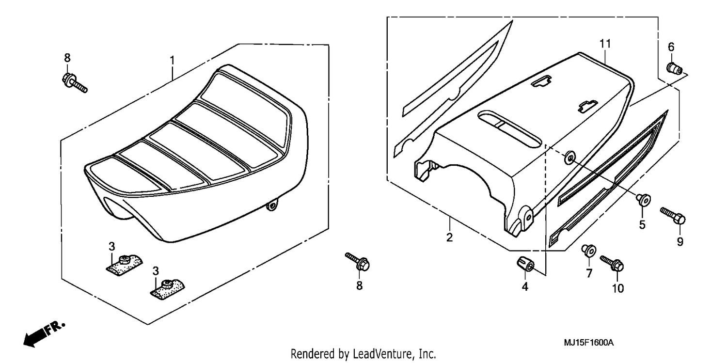 SEAT/REAR COWL