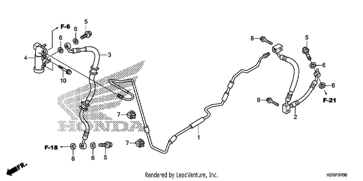  REAR BRAKE HOSE/BRAKE PIPE