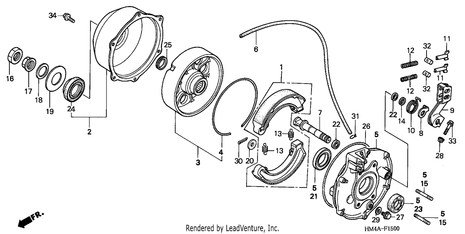REAR BRAKE PANEL