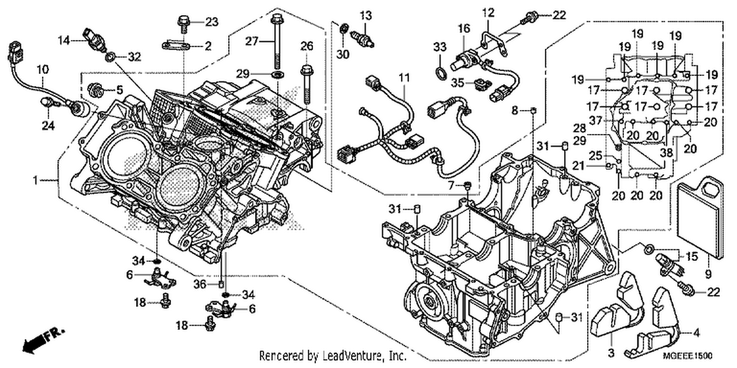 CRANKCASE ( VFR1200FD)